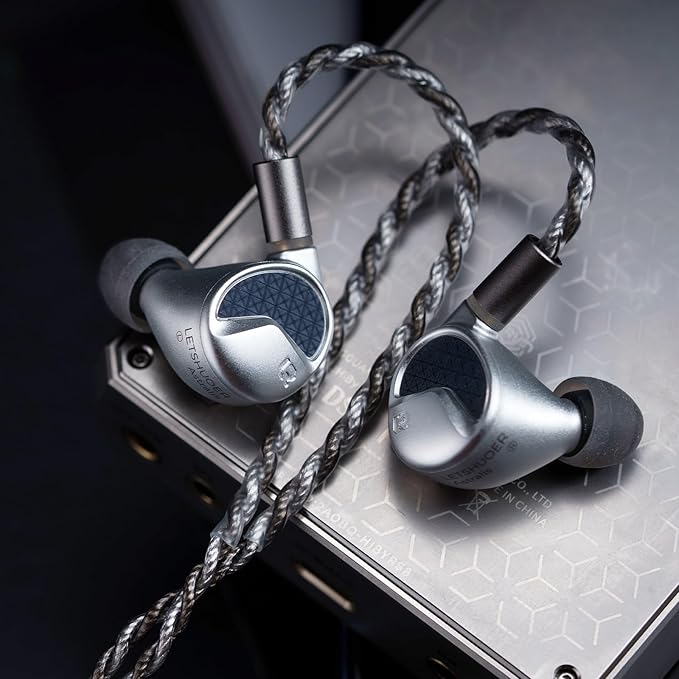 Letshuoer Astralis 15.5mm 5th-Generation Planar Diaphragm Driver Hi-Fi in-Ear Monitors, HiFi Wired in Ear Earbuds, Planar IEMS with Detachable Silver-Plated Copper Cable for Audiophiles Musicians