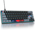 Owpkeenthy Portable 65% Percent Mechanical Gaming Keyboard, Mini Wired Ultra Compact RGB 68 Keys Office Keyboard with Red Switch Backlit for PC/PS5/XBOX(Dark/ 68 Red Switch)