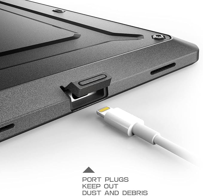 SUPCASE Unicorn Beetle Pro Series Heavy Duty Full-Body Protective Rugged Case with Kickstand for 12.9-Inch Apple iPad Pro (2017 Release), Black