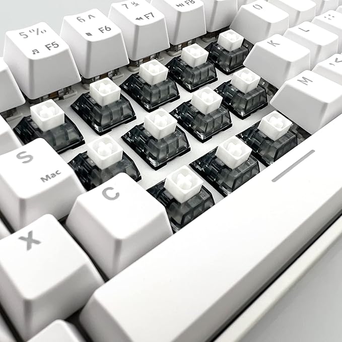 Kailh Box White V2 Clicky Switch | IP58 Dustproof Mechanical Keyboard Switches | Hot-Swappable,Lubricated,100M Clicks | for Gaming & Custom Builds(90pcs)