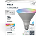 Feit Electric PAR38/RGBW/CA/AG 90 Watt Equiv, 2.4 GHz WiFi Only, No Hub Required, Color Changing and Tunable White
