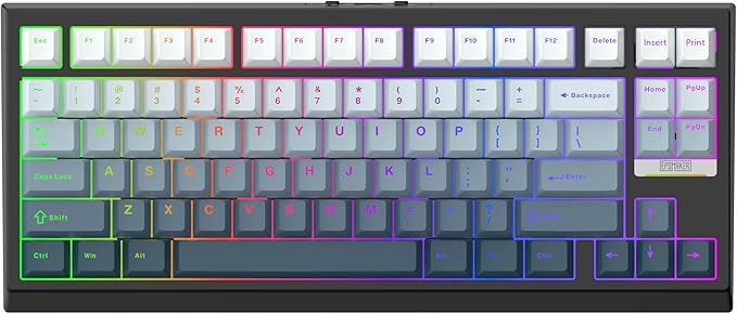 EPOMAKER G84 HE Wireless Hall Effect Keyboard, 8K Polling & 8000mAh, SOCD & DKS, Gaming Keyboard with Fast Trigger & Adjustable Actuation, RGB Backlit, PBT Keycap, Hot-Swap, for Win/Mac (Black)