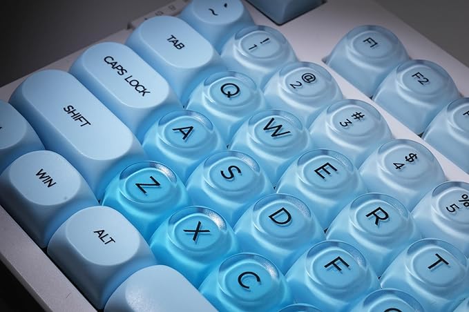 ZORNHER ZH980 Foundation Wireless Mechanical Keyboard,95% Blue Creamy Keyboard with Number Pad,Hot-Swappable Gaming Keyboard,Jelly Keycaps,Creamy Sounding Linear Switches,Hot-Swappable,Full Size
