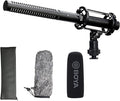 BOYA XLR Microphone, Shotgun Microphone BY-BM6060 with Shockmount Windscreen Mic for Camera DSLR External Condenser Professional Microphones for Video Interview ENG Film