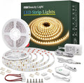 Led Strip Lights 50.5ft Warm White Dimmable Led Light Strip Flexible Rope Lights Kits with 24v Etl Power Supply, Adhesive Clips, Dimmer Switch and Connectors for Indoor Decor