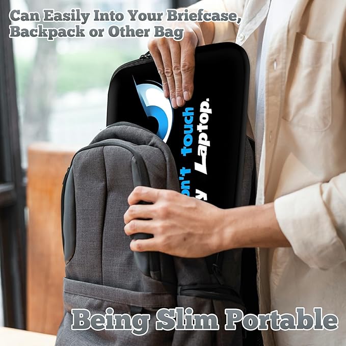 Laptop Sleeve Case Bag 13 inch, Don't Touch My Laptop Slim Carrying Case Handbag Travel Laptop Bag for 13 inch MacBook Air M3/M2/Pro M2/ 13" iPad Pro/Air M4/M2 2024