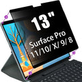 Privacy Screen Protector for Microsoft Surface Pro 11/10/X/9/8-13 Inch - Anti-Glare Anti-Spy Filter, Removable & Reusable, Blue Light Blocking