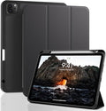 ZOVEEK iPad Pro 11 Inch Case 4th/3rd/2nd/1st Generation (2022/2021/2020/2018) with Pencil Holder, Magnetic Smart Cover with Stand, Supports 2nd Gen Pencil Charging, Auto Wake/Sleep (Black)