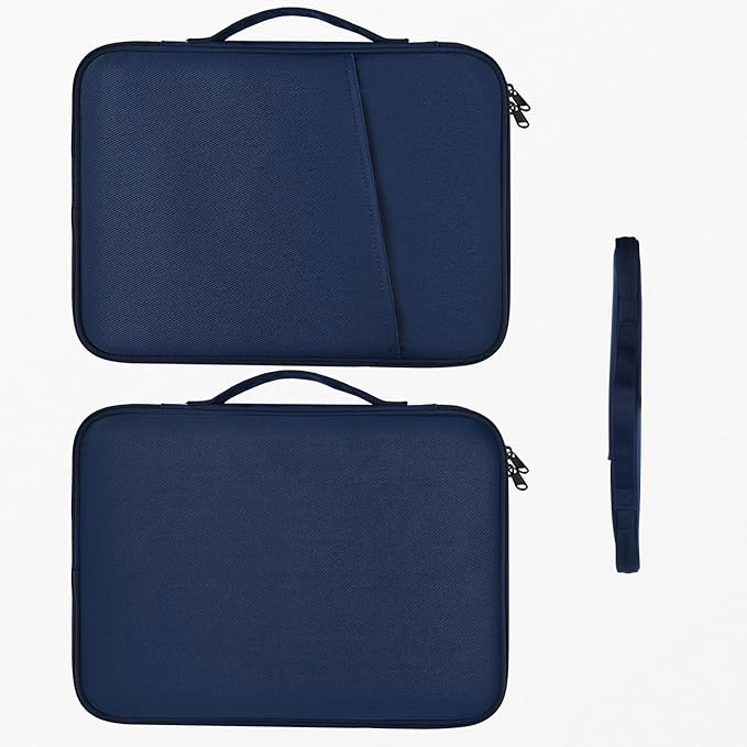 Tablet Sleeve for 13-inch iPad Air 2026 M4 M3 M2, iPad Pro 13-inch M5/M4, Protective Case Sleeve with Accessories Pocket, Carrying Storage Bag, Navy Blue