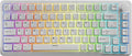 TECWARE Ghost 75% Wireless Mechanical Keyboard | RGB Gaming Keyboard with Volume Knob | Tri-Mode 2.4GHz/Bluetooth/USB-C | Gasket Mounted | Hot Swappable Pre-Lubed Linear Switches | 4000mAh | White