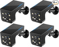 Thybro Solar Outdoor Wireless Camera 4 PCS - 2K HD, AI Motion Detection, Easy Setup, WiFi, Color Night,Outdoor Surveillance for Yard & Driveway, Black