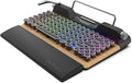 7KEYS Retro Typewriter Mechanical Gaming Keyboard, Vintage Style Computer Keyboard with Wireless Bluetooth5.0/Wired/2.4G, True RGB Backlight, Compatible with PC/Laptop/Tablet/Phone (Linear Switch)
