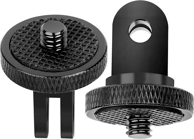 Tripod Mount Adapter for Gopro, Camera 1/4”-20 Tripod Mount for Insta 360/Gopro Hero/Sony Xiaomi yi Sjcam Action Cameras and Other Standard 1/4 Accessories