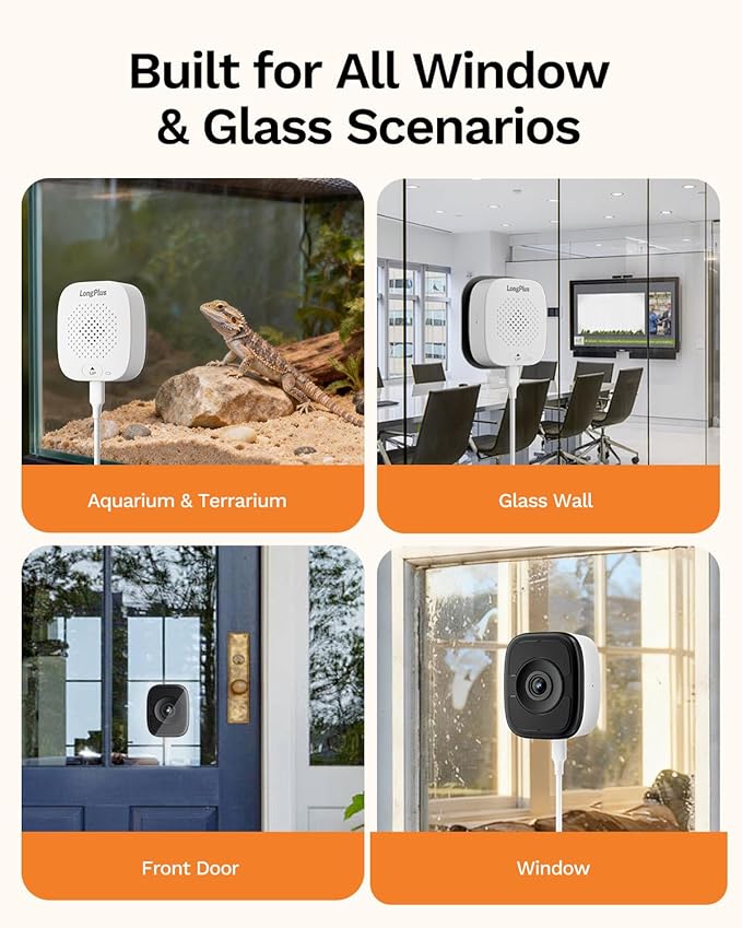LongPlus 5MP 3K Window Camera with Night Vision, 5G & 2.4GHz WiFi Window Cameras for Home Security, Safeview Camera with AI Person & Motion Detection, 24/7 Recording, Easy Quick Install, 2-Way Audio