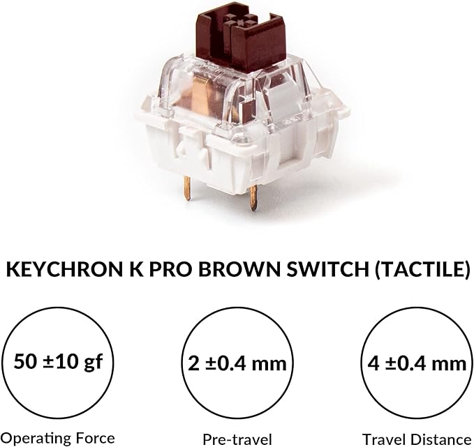 Keychron V3 Wired Custom Mechanical Keyboard Knob Version, TKL QMK/VIA Programmable Macro with Hot-swappable Keychron K Pro Brown Switch Compatible with Mac Windows Linux (Frosted Black-Translucent)