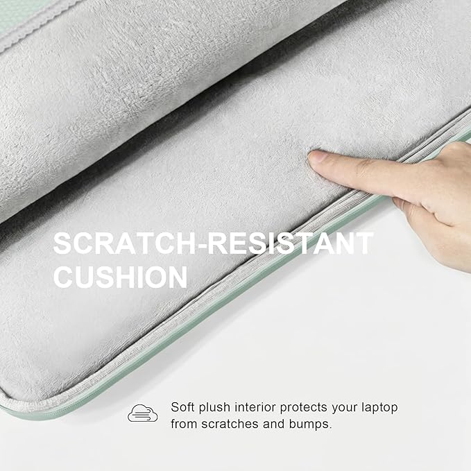 Lacdo Laptop Sleeve Case for 16 inch MacBook Pro M5 Pro/Max A3428 A3429 (2026), M4/M3/M2/M1 A3403 A3186 A2991 A2780 A2485 A2141 | 15 inch Microsoft Surface Laptop 7th Copilot+PC Computer Bag, Green