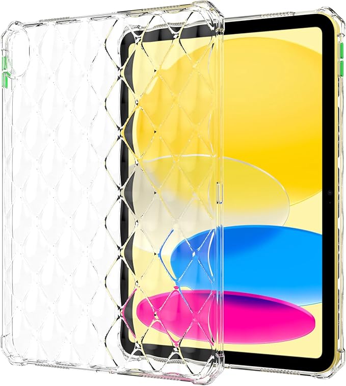 for Apple iPad 9th/8th/7th Generation Case Clear Back Transparent Soft TPU Shockproof Bumper Cover Crystal Silicone Gel Rubber Slim Lightweight Shell for iPad 10.2 inch (2021/2020/2019),Clear
