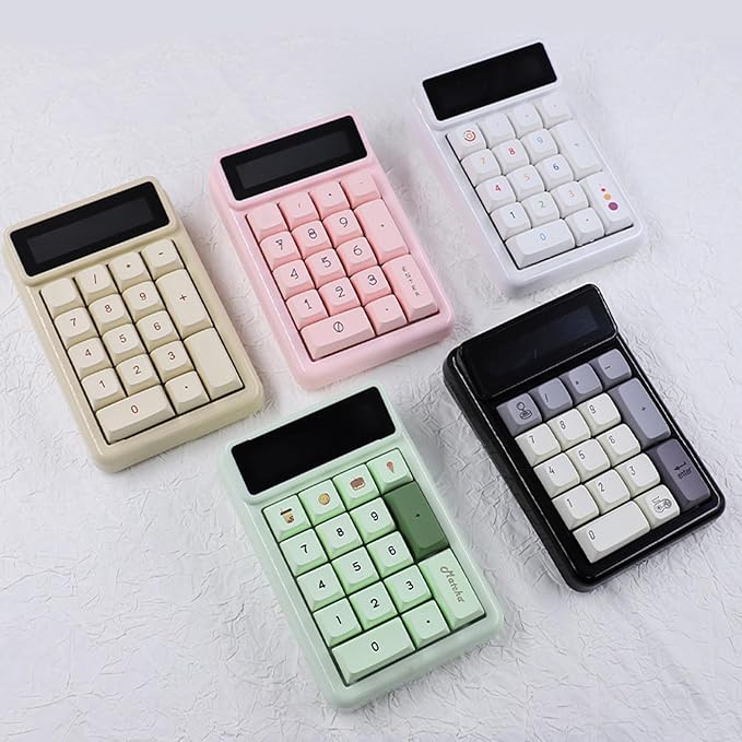 KM17 Mechanical Numeric Keypad 17Keys Numpad Keyboard Calculator Efficient Data Entry, Hot Swappable for Computers