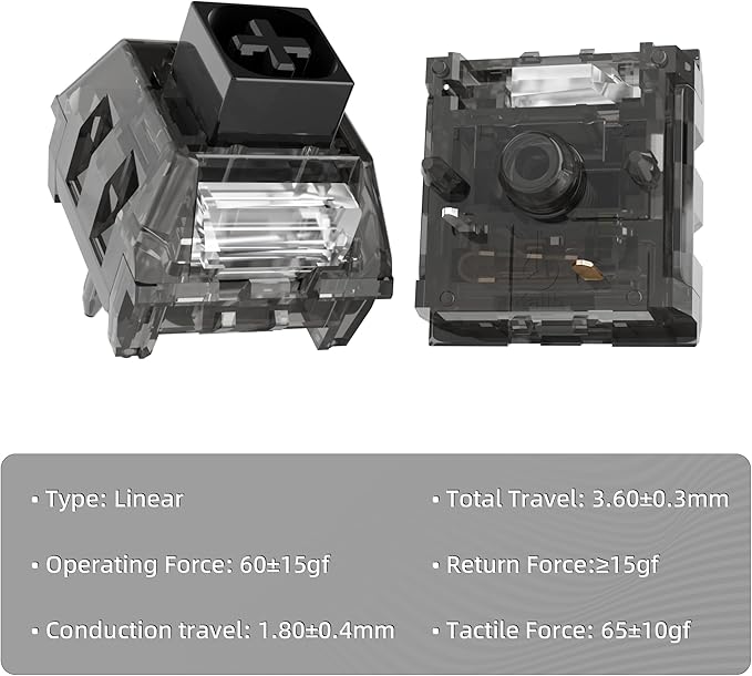 Clicky Keyboard Switches - Kailh Box Ink Switch| Waterproof, Dustproof for Mechanical Gaming Keyboards(90 Pcs)