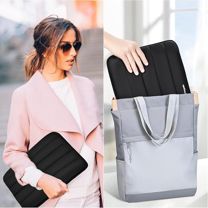 bagasin Laptop Sleeve Bag, 13 13.3 Inch Laptop Sleeve Protective Sleeve for MacBook Air Pro M2/M1, MacBook Pro 14, iPad Pro 12.9, HP, Dell, Lenovo, Asus Notebook