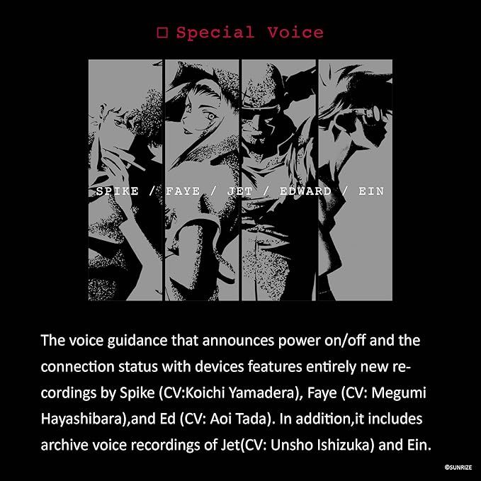 AVIOT TE-ZX1 Wireless Earbuds - World's First 5-Driver Tribrid System, High-Resolution Audio, LDAC Technology, Hybrid Noise-Cancelling, Cowboy Bebop Edition, Waterproof IPX4 (TE-ZX1-US1)