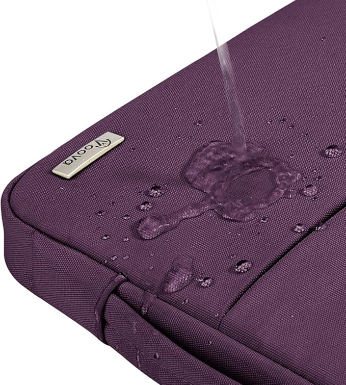 Voova Laptop Sleeve Carrying Case 14 15 Inch Compatible with MacBook Air 15 M2/M3/M4 2022-2025, MacBook Pro 15, Hp Chromebook 14, Waterproof Slim Computer Cover Bag,Dark Purple