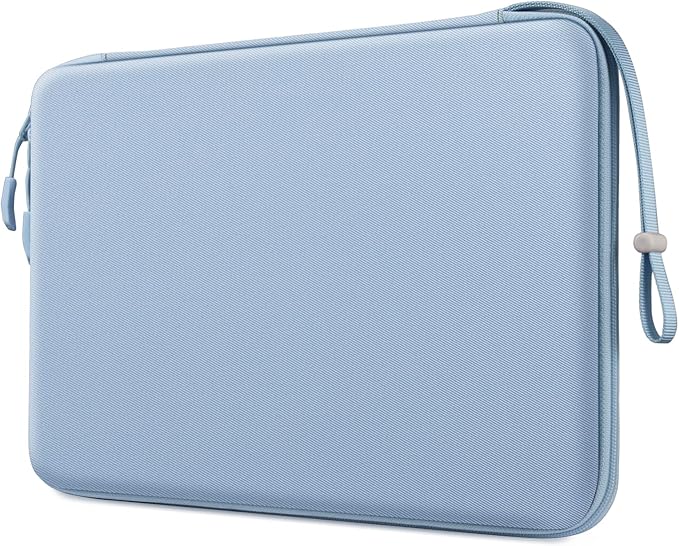 FINPAC Hard Laptop Sleeve Case for 15.3 inch MacBook Air M5 M4 M3 M2 (2026-2023) A3448 A3241 A3114, 16.2 inch MacBook Pro 2026 M5/M4/M3/M2/M1 Pro/Max, Waterproof Case for Surface Laptop, Ice Blue