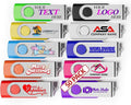 Custom USB 2.0 Personalized Flash Drive 2GB, 50Pcs High-Speed Memory Sticks with Printed Logo/Text, Bulk Promotional Thumb Drives for Company AD/Education/Wedding/Corporate Events
