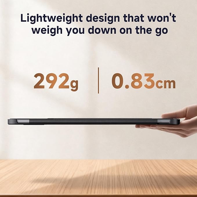 Magnetic Case for iPad Air M3/M2 13 Inch & iPad Pro 12.9 (3/4/5/6th Gen) 2022/2021/2020/2018, Stain-Resistant Slim Folio with Portrait/Landscape Stand, 4 Adjustable Angles,Cover Auto Wake/Sleep, Black