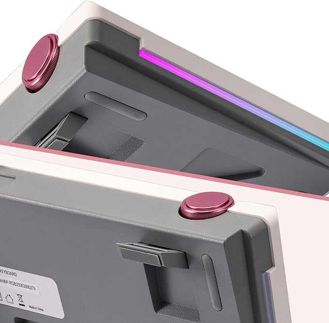 Redragon K729 80% Wired Gasket RGB Gaming Keyboard, 87 Keys TKL Mechanical Keyboard w/Knob Control, Mix-Color PBT Keycaps, Hot-Swap South-Facing Socket & 5-Layer Dampener, Custom Linear Switch