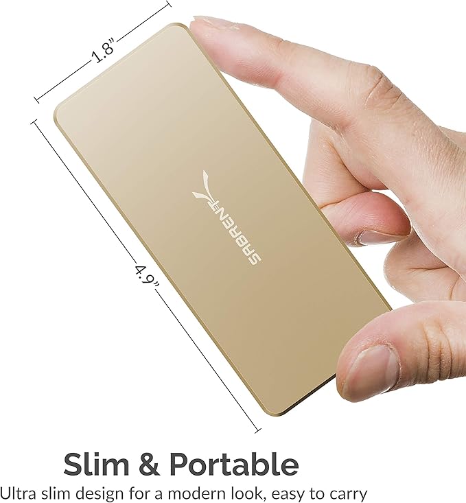 SABRENT USB Type-C Aluminum Enclosure for M.2 NVMe SSD in Gold (EC-NVME-GLD)