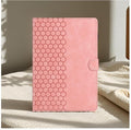 DTangLsm for iPad A16 Case iPad 11th Generation Case 11-inch 2025, iPad 10th Generation Case 10.9-inch 2022, Smart PU Leather Folio Stand Cover with Pencil Holder, Auto Wake/Sleep, Honeycomb Pink