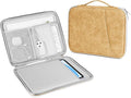 DTTO 9-11 Inch Tablet Sleeve Bag for iPad A16 11-in/Air 11-in M3 M2, iPad 10th Gen 10.9", iPad 9/8/7th Gen 10.2", iPad Air 5/4th Gen 10.9", iPad Pro 11, Galaxy Tab A9+, Waterproof Travel Bag, Apricot