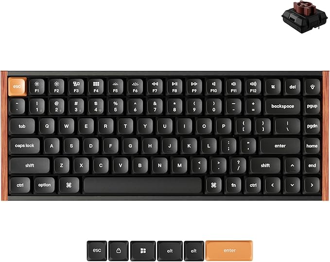 Keychron K3 Max SE QMK Wireless (2.4 GHz & Bluetooth) Custom Mechanical Keyboard with Ultra-Slim Body Launcher Support Hot-swappable Low-Profile Switch PBT Keycaps Compatible with Mac Windows Linux