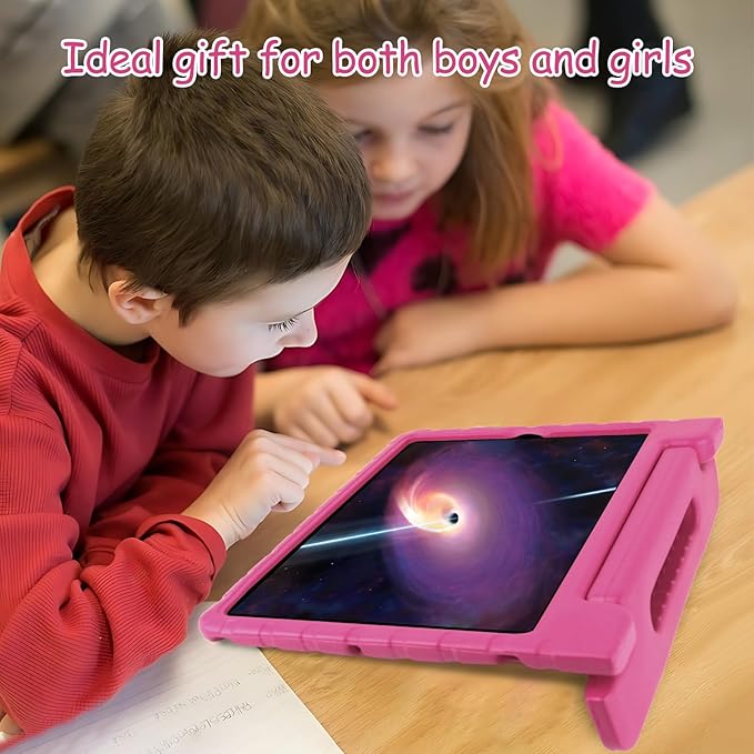 for Kids iPad Pro 12.9 Case 2nd 1st Generation Super Protection 2015 2017 12.9 inch iPad Pro Case with Pencil Holder iPad Pro Covers 12.9 inch for iPad Pro 12.9" 1st 2nd Gen Rose Red
