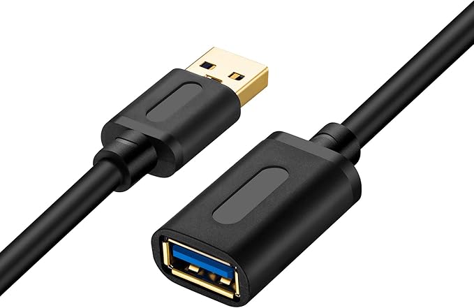 Tan QY USB 3.0 Extension Cable 20Ft, USB 3.0 High Speed Extender Cord Type A Male to A Female for PlayStation, Xbox, USB Flash Drive, Hard Drive, Card Reader,Scanner,Printer,Keyboard 20Ft/6M