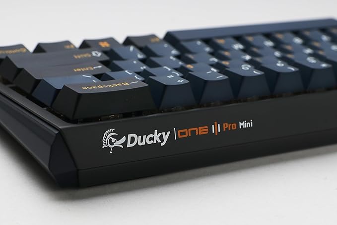 Ducky One 3 Mini Pro Nazca 8K 60% Hotswap RGB Triple Shot PBT Mechanical Keyboard - Cherry MX2A Speed Silver