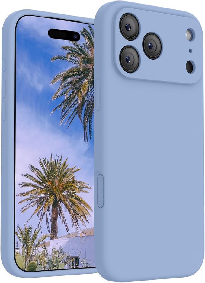 FireNova Magnetic for iPhone 17 Pro Case, Compatible with MagSafe, [Integrated Silicone Camera Control Button] [Camera Protection] Anti-Scratch Microfiber Lining Phone Case, 6.3", Light Blue