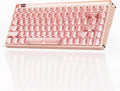 MelGeek MADE84 Ultra+ Wired Gaming Keyboard, Magnetic Keyboard with Hall Effect, 75% Compact Rapid Trigger, Hot-Swappable, RGB Snap Tap & Adjustable Actuation, HIVE Custom, Aluminum Case-Jelly Pink