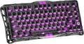 GravaStar Mercury V75 Gaming Keyboard – Hall‑Effect Magnetic‑Switch Keyboard, 8000 Hz Polling, 0.005RT, Wired USB-C, Adjustable Actuation, Semi‑Aluminum Chassis (Transparent Black, V75 lite)