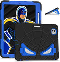 AKABEILA Compatible with Apple iPad Pro 11(2024) 11 inch Tablet Case，Lightweight Shockproof Rugged Protective Cover with Kickstand for Kids Children Boys Babies Black Blue