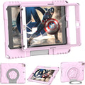 Kids Case for iPad 5th/6th Generation 9.7-inch 2017/2018 Release, Lainergie iPad Air 2 Case with Screen Protector, iPad Pro 9.7 Protective Cover Lightweight Shockproof with Handle Stand, Light Pink