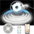 DAYBETTER COB LED Strip Light,LED Lights for Bedroom 16.4ft,Daylight White 6500K Dotless LED Light Strip,1600 LEDs Super Bright Dimmable 24V Flexible Tape Lights with Remote,Kitchen,Cabinets Lighting