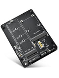 ELUTENG M.2 to SATA Adapter - 2 in 1 Converter for MSATA/M.2 NGFF SSD to 2.5" SATA III, Supports B&M Key, Not for M Key