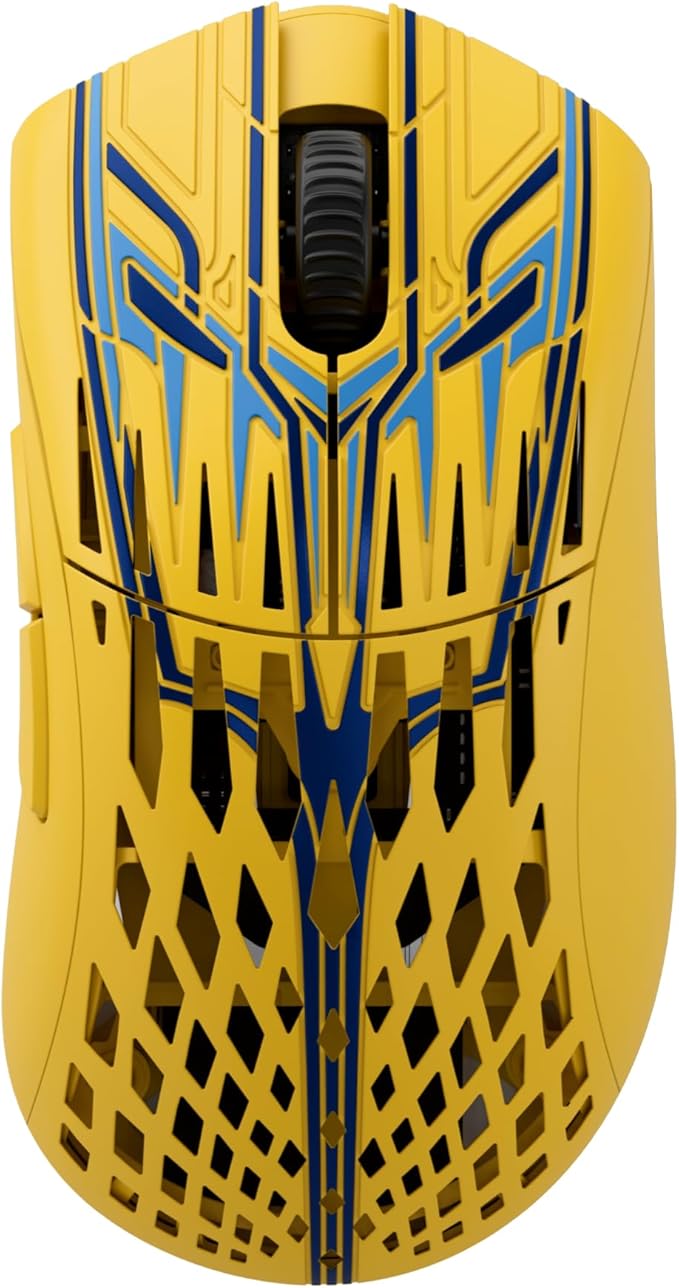 PWNAGE Stormbreaker Max CF Wireless Gaming Mouse 8kHz - 45grams Ultralight Esports Pro Gamer Flawless Professional Xero PAW3950 Optical Sensor 36,000 DPI - 8000Hz -100% PTFE Large Ergo -Solar Blitz
