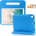 Kids Case for iPad 9th/8th/7th Generation (2021/2020/2019), iPad 10.2" Shockproof Case, Techcircle Handle Stand Lightweight EVA Foam Bumper Protective Rugged Drop Protection Child Proof Cover, Blue