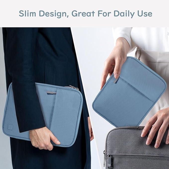 Dadanism 13 Inch Tablet Sleeve Padded Carrying Case for New iPad Air 13" M4/M3 2026/2025, iPad Pro 13" M5/M4 2025/2024, Galaxy Tab S10+/S9 FE+/S9+ 12.4", Remarkable Paper Pro 11.8", Blue