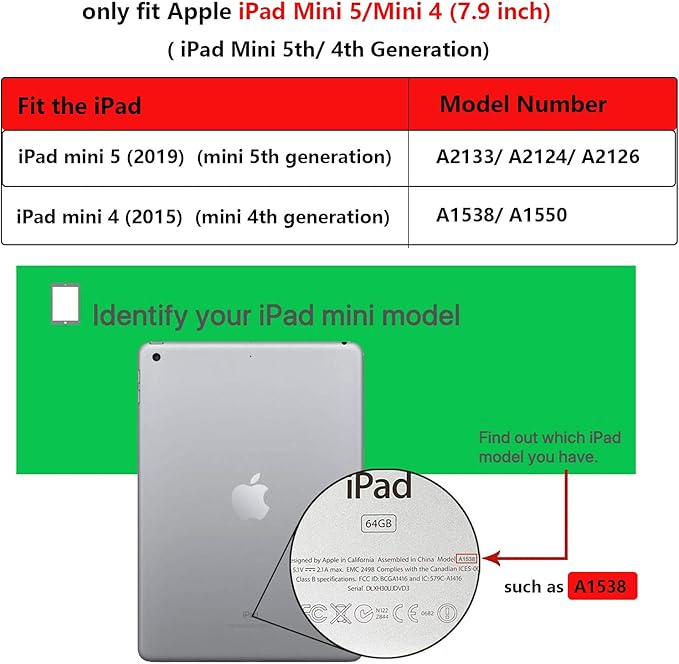 Clear Case for iPad mini 5 (2019) & iPad mini 4 (2015) with Pencil Holder & Kickstand Soft TPU Back Shockproof Transparent Cover [Corner Protection] for iPad mini 5th/4th Gen 7.9 inch,Clear