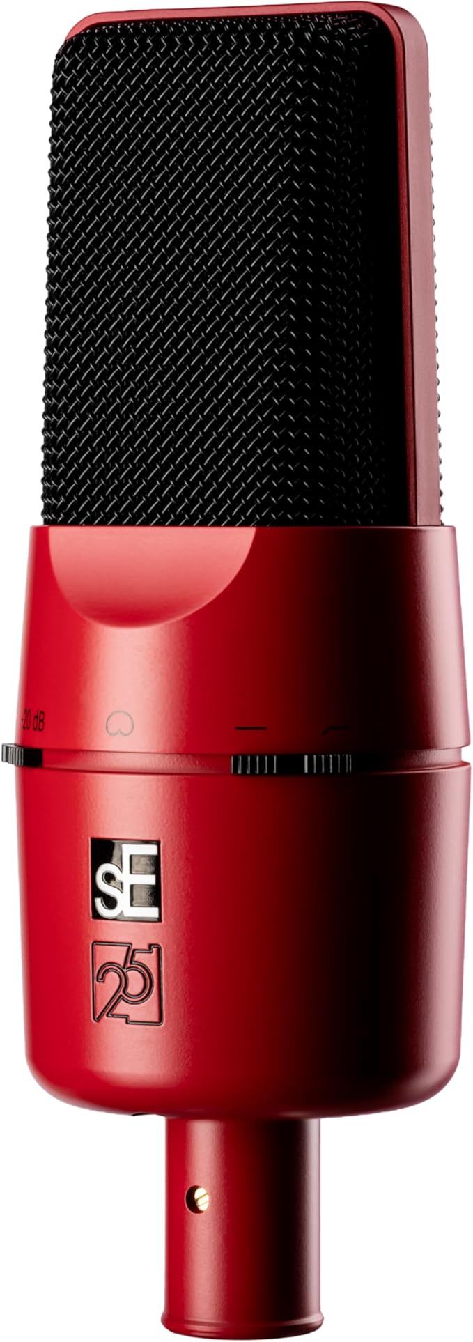 SE ELECTRONICS X1 A 2C Large Diaphragm Condenser Microphone with 100 Hz Filter & -20 dB Pad - XLR Condenser Mic for Singing & Instruments - Professional Studio Microphone for Recording (Red)