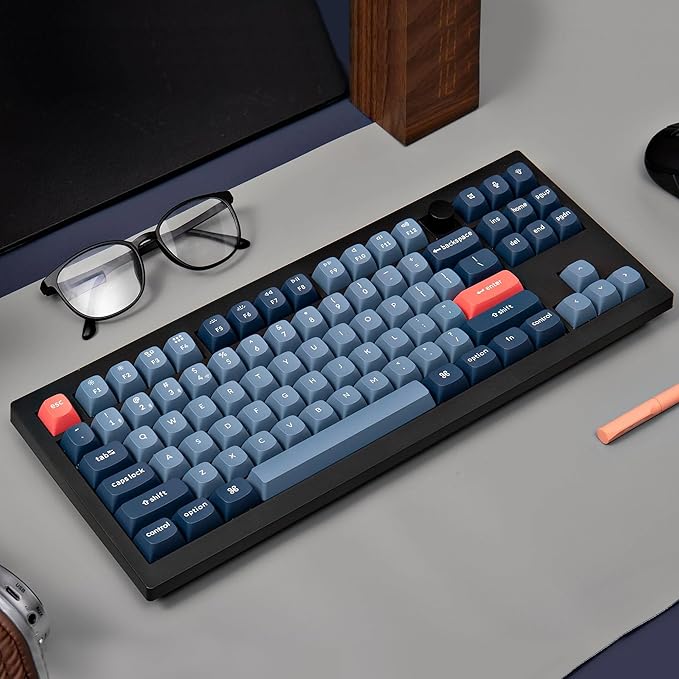 Keychron V3 Max TKL Wireless Mechanical Keyboard, QMK/VIA RGB Bluetooth/2.4 GHz/Wired, 87 Keys Hot-Swappable with Gateron Banana Switch, Compatible with Mac Windows Linux